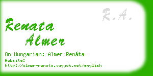 renata almer business card